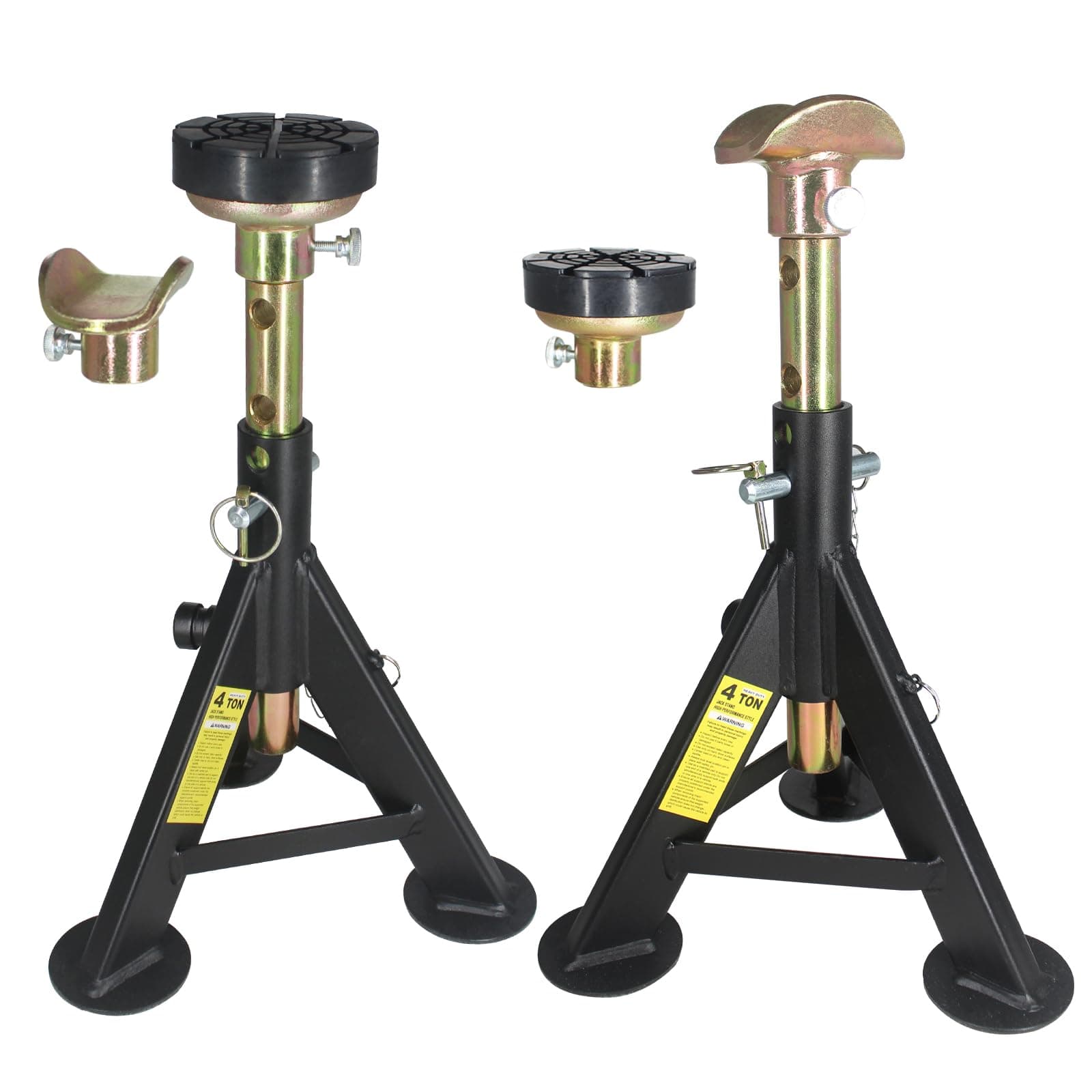 BESTOOL Heavy Duty Jack Stands, Multi-Functional Topped Adapter, Easy Switching -4 Ton, 8,000 lbs Capacity, 2 Pack