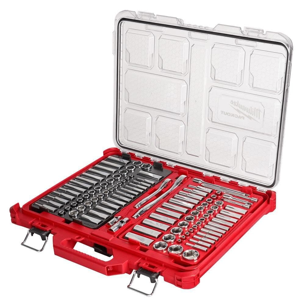48-22-9486 1/4"-3/8” Ratchet Socket Set w/PACKOUT Case - 106pc
