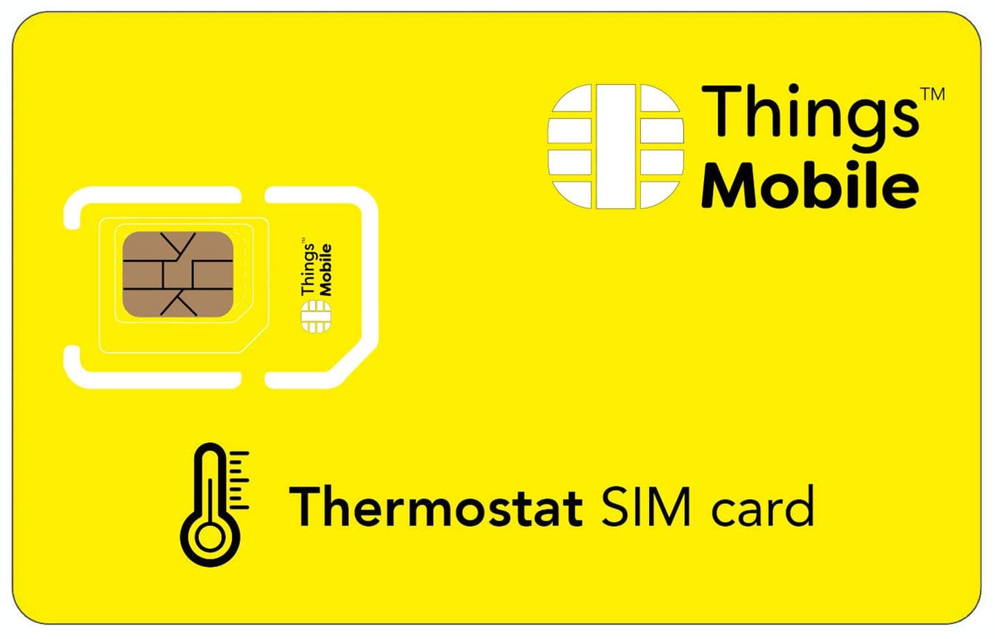Things Mobile Thermostat SIM Card - Global Coverage, Multi-Operator, No Fixed Costs, €10 Credit Included