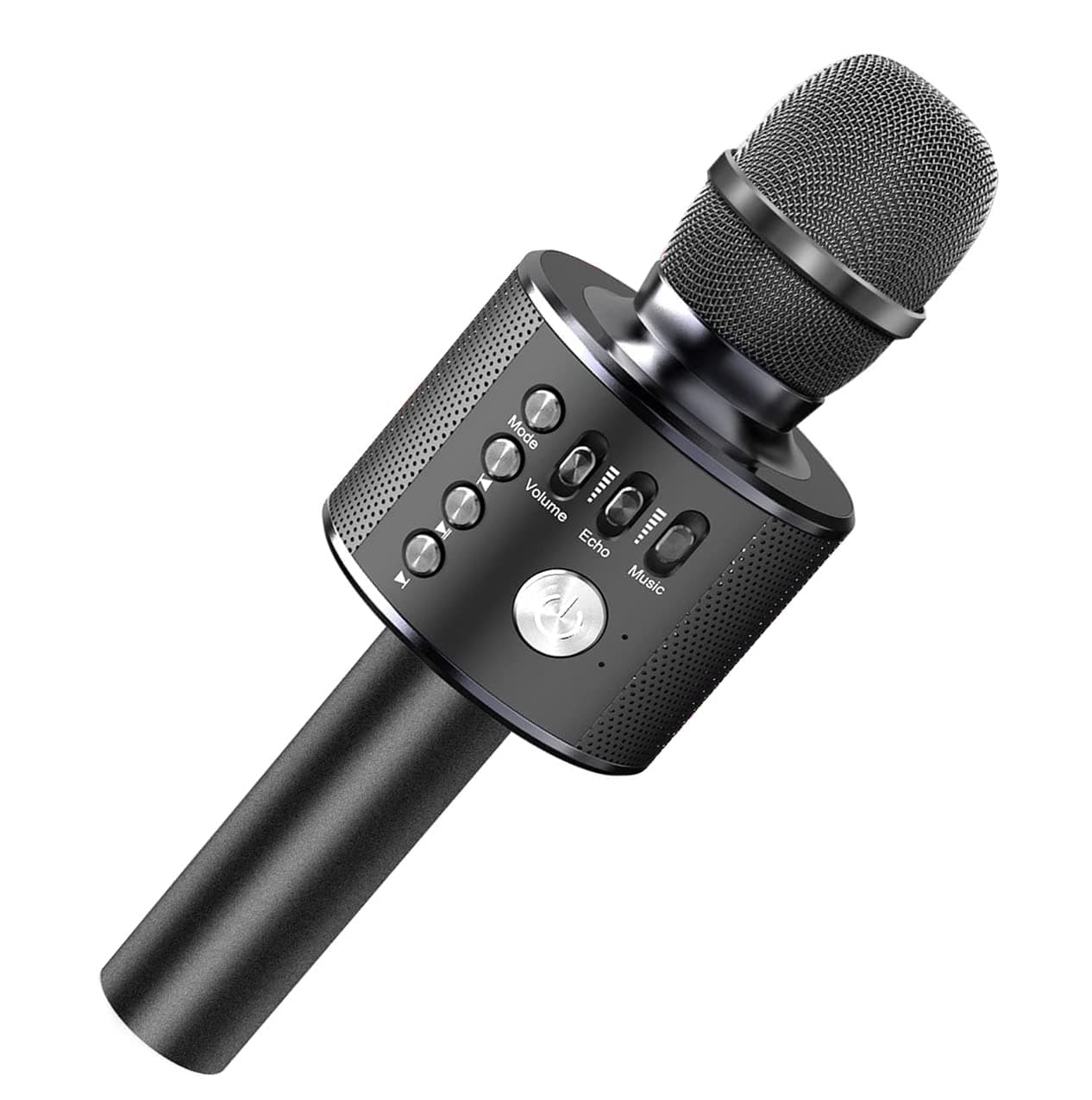Karaoke Microphone, Wireless Bluetooth Speaker with Controllable LED Lights and Recording Magic Sing Portable Handheld Karaoke Machine