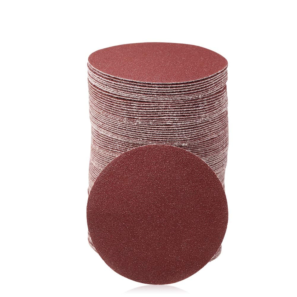 100pcs Sanding Discs 3 Inch Sandpaper 100 Grit Hook and Loop Sanding Discs for Drill Grinder Rotary Tools No Hole