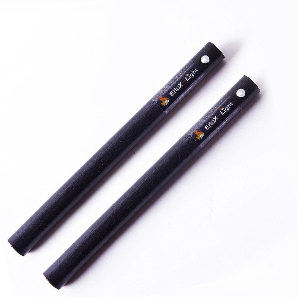 EricX Light 2 PCS 1/2 Inch X 6 Inch Ferrocerium Rod Flint Fire Starter, Super Thick Rod Provide You A Decent Shower of Sparks, Drilled A Lanyard Hold Great for DIY Your Own Survival Kit