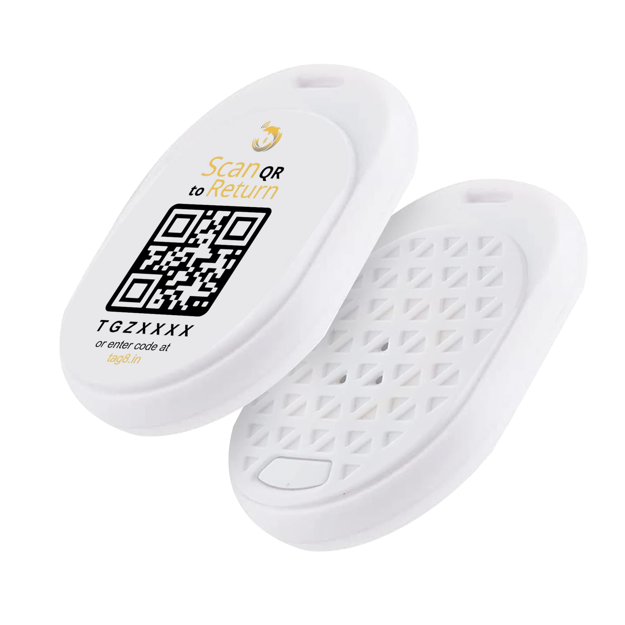 – tag8 White Smart Tracker Wireless Bluetooth tag with Anti-Lost and Anti-Theft Alarm, Separation Alarm and Pocket GPS Location Tracking for Key, Wallet, Luggage Bags, Mobile, Camera, Pet