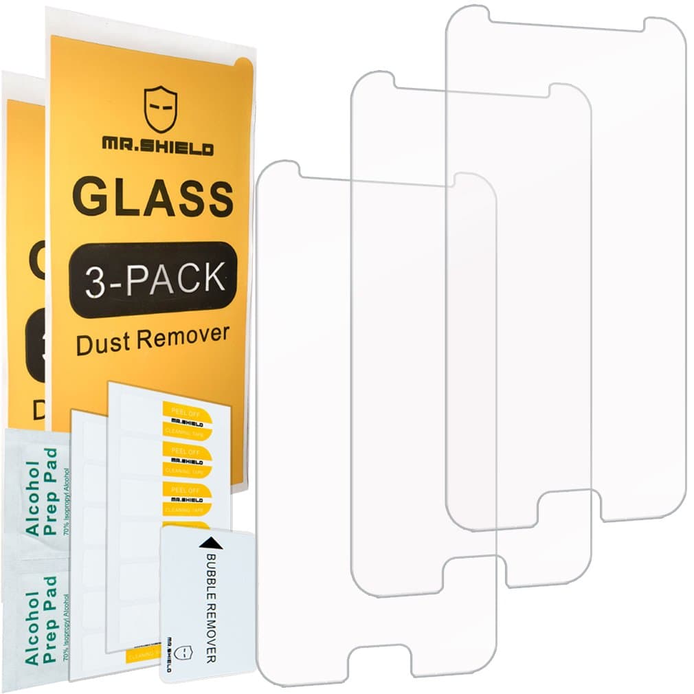 Mr.Shield [3-PACK] Designed For Asus ZenFone V (Verizon) [Tempered Glass] Screen Protector [0.3mm Ultra Thin 9H Hardness 2.5D Round Edge] with Lifetime Replacement