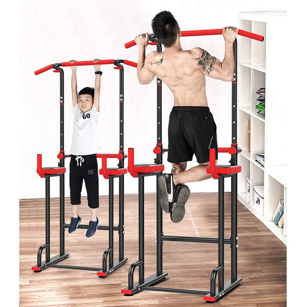 DnKelar Power Tower Power tower Gymtower Height adjustable multifunctional multi-gym Fitness strength training Dip-stations pull-up bar for home with pull-up bar strength training fitness equipment