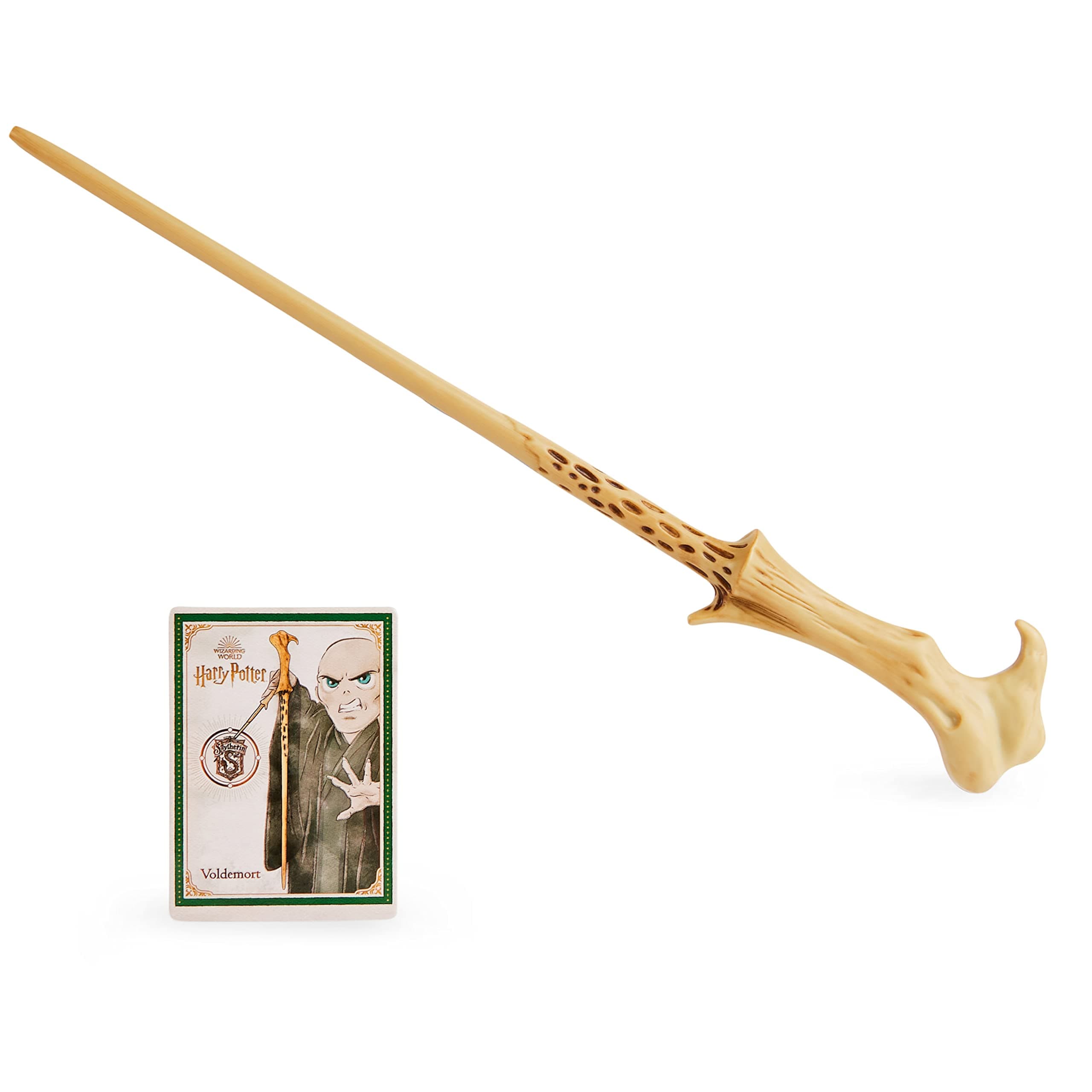 Harry Potter, 12-inch Spellbinding Voldemort Magic Wand with Collectible Spell Card, Kids Toys for Ages 6 and up