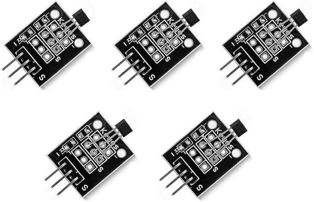 5Pcs Hall Effect KY-003 Magnetic Sensor Module DC 5V For Arduino PIC AVR Smart Cars