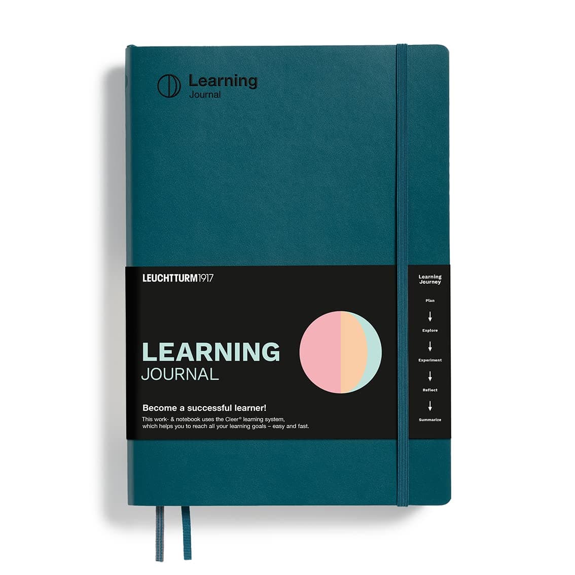 Cleer Learning Journal - The Ideal Guided Journal, Workbook, and Notebook for Actively Acquiring New Professional and Personal Skills and Knowledge, Pacific Green