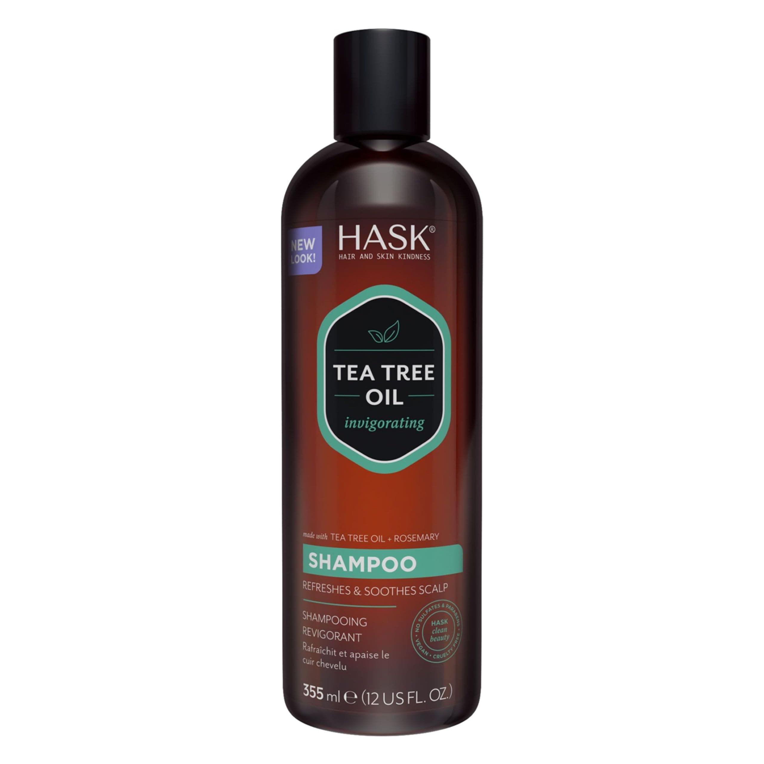Hask Tea tree shampoo 355ml And Hask Tea tree mask 50ml Combo