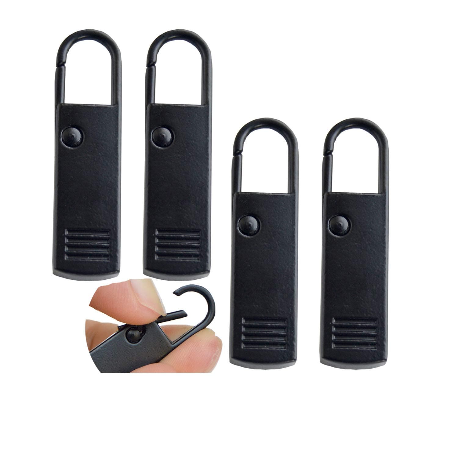 Yeezo Zipper Pulls Tab Replacement Luggage Zipper Pull Extension Easy Use Backpack Zippers Tags Extender Handle Mend Fixer Repair for Suitcase