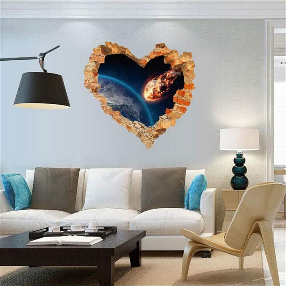 Gadgets Wrap Vinyl Planets Outer Space Wall Sticker (60 Cm X 5 Cm, Multicolor)
