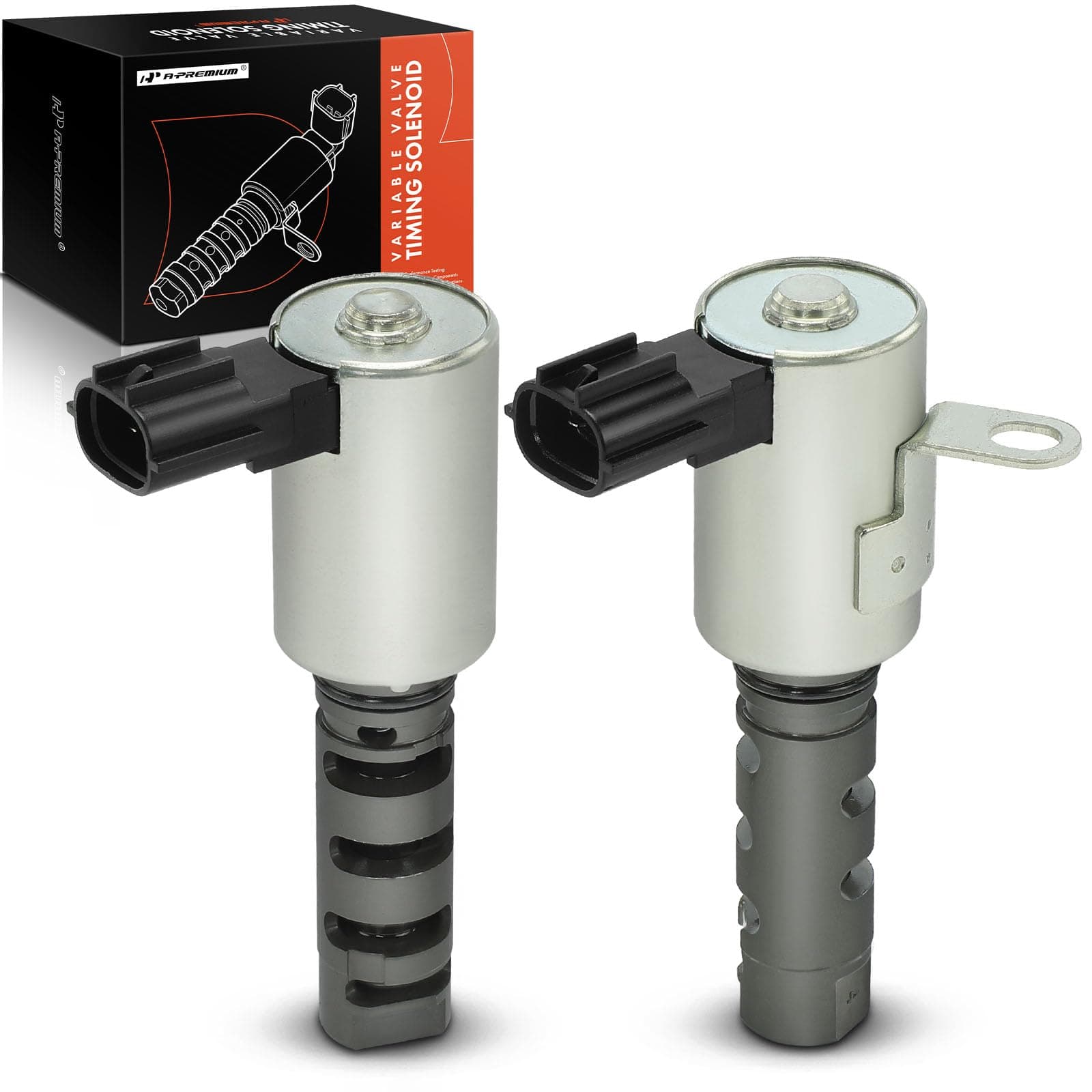 2-PC Left & Right Engine Variable Valve Timing (VVT) Solenoid Compatible with Toyota Camry Highlander Sienna Avalon Solara RX300 RX400h 3.0L 3.3L, Replace# 15330-0A010 15340-0A010