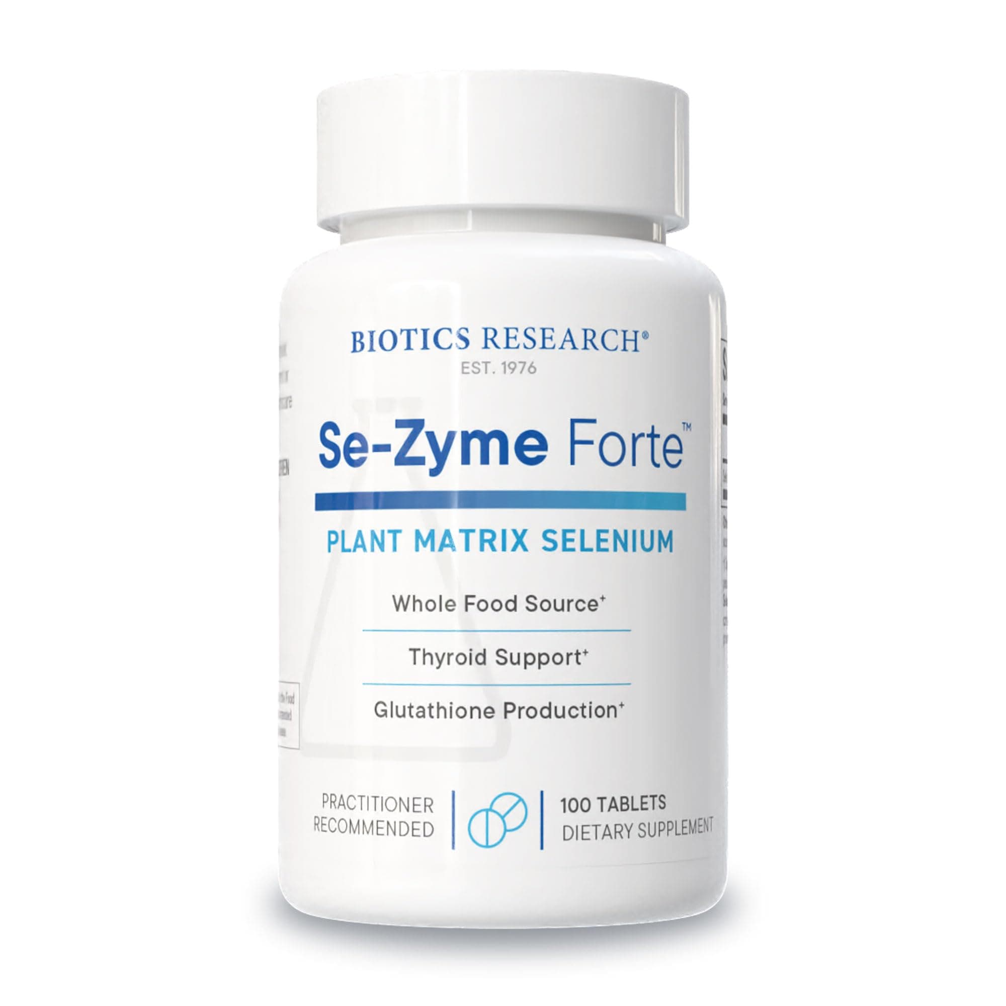 Se-Zyme Forte™– Whole Food Selenium Source, Thyroid Gland Function, DNA Production, Cognitive Health, Potent Antioxidant, 100 Tablets