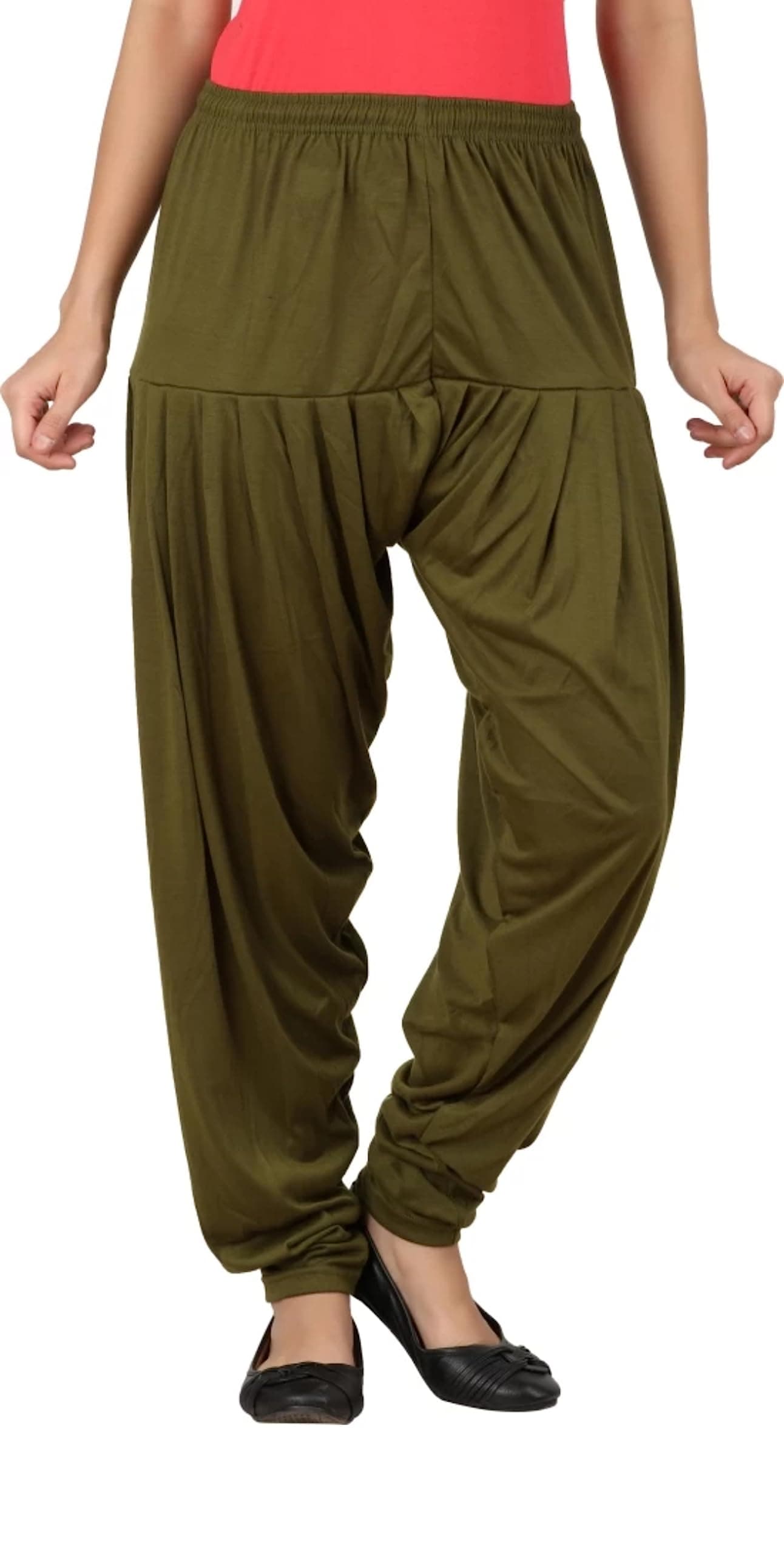 UTM QUEEN BIRDS Womens Viscose Solid Patiala Pant