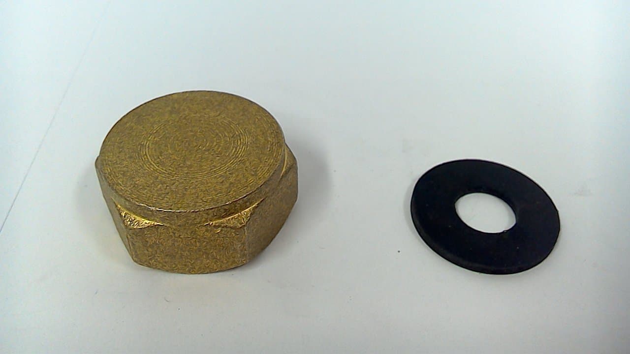 3/4" Brass Washing Machine Blanking Cap