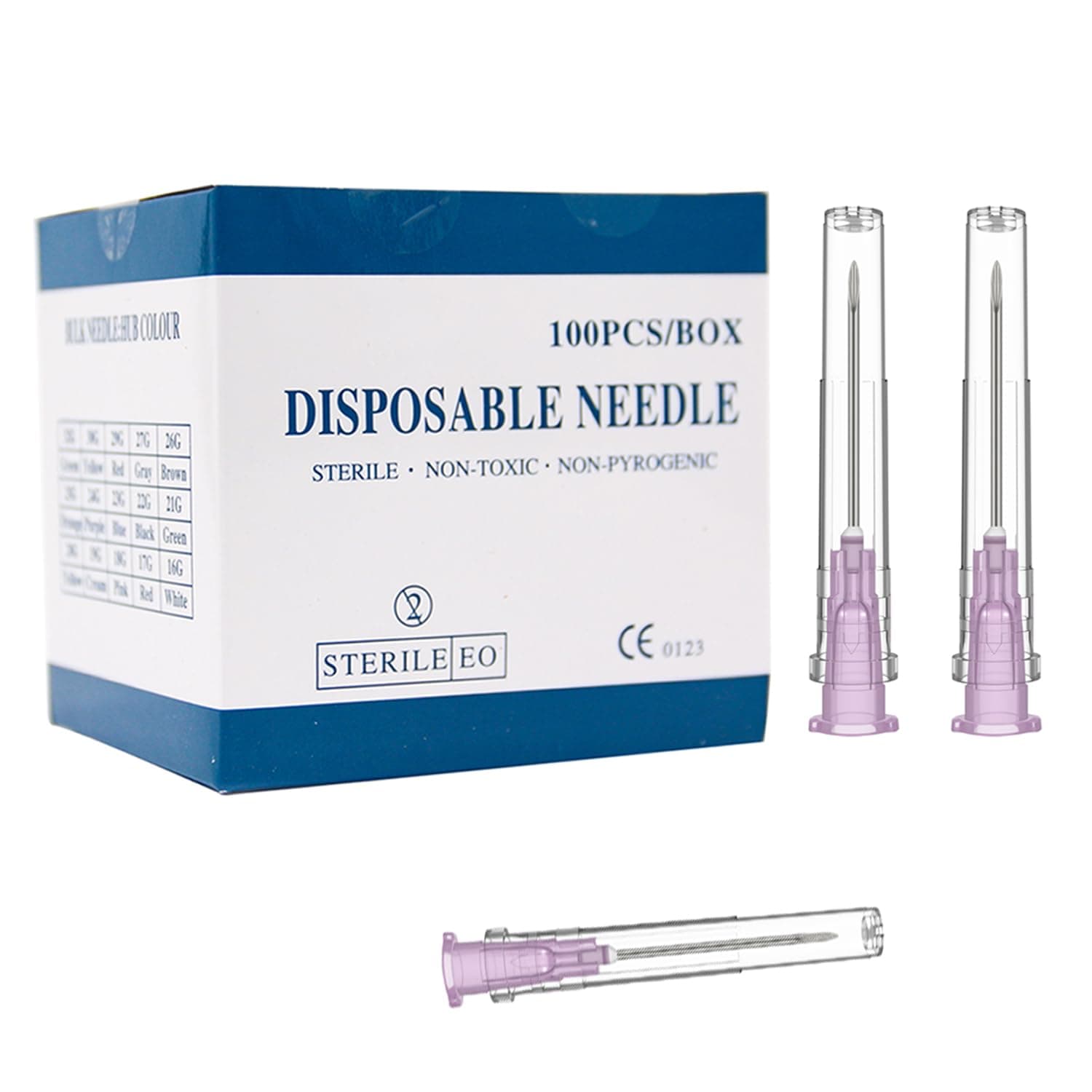 18 Gauge 1 Inch Needle (100Pack),Luer Lock Industrial Accessories Needles,Individually Wrapped