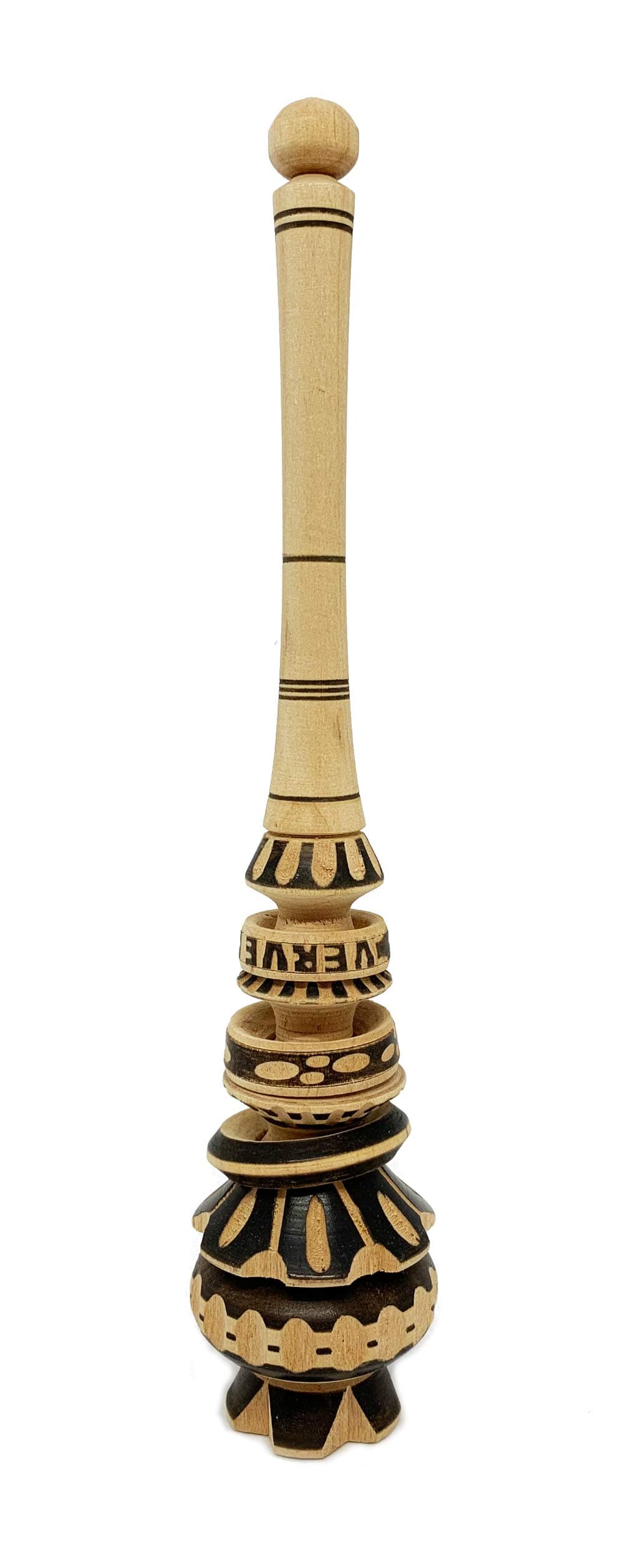 Verve CULTURE Authentic Artisanal Mexican Molinillo Hot Chocolate Frother, Small 10"