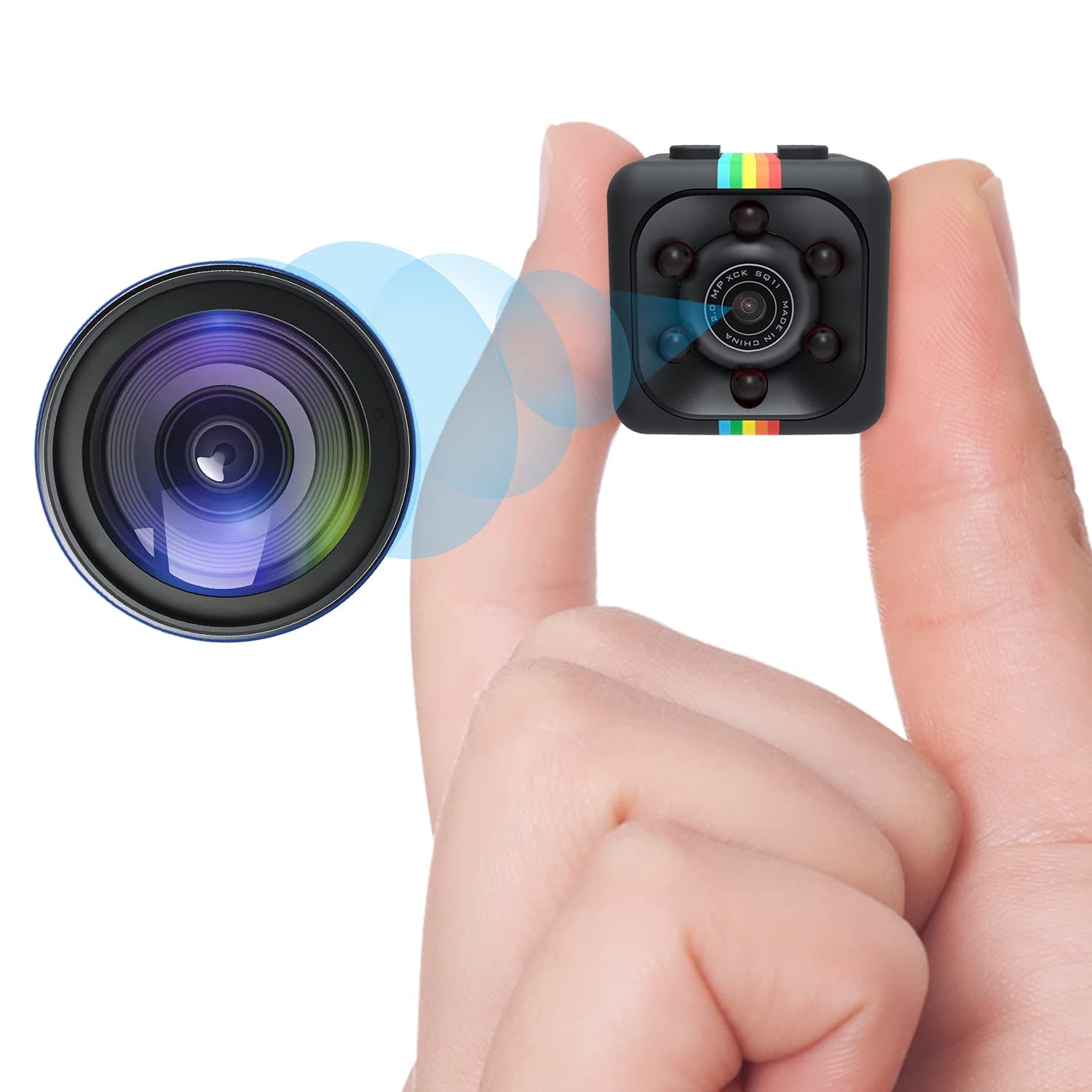 Spy Camera Wireless Mini Hidden Camera DZFtech HD 1080P Portable Small Nanny Cam with Motion Detection Surveillance Camera for Home Indoor Outdoor Security