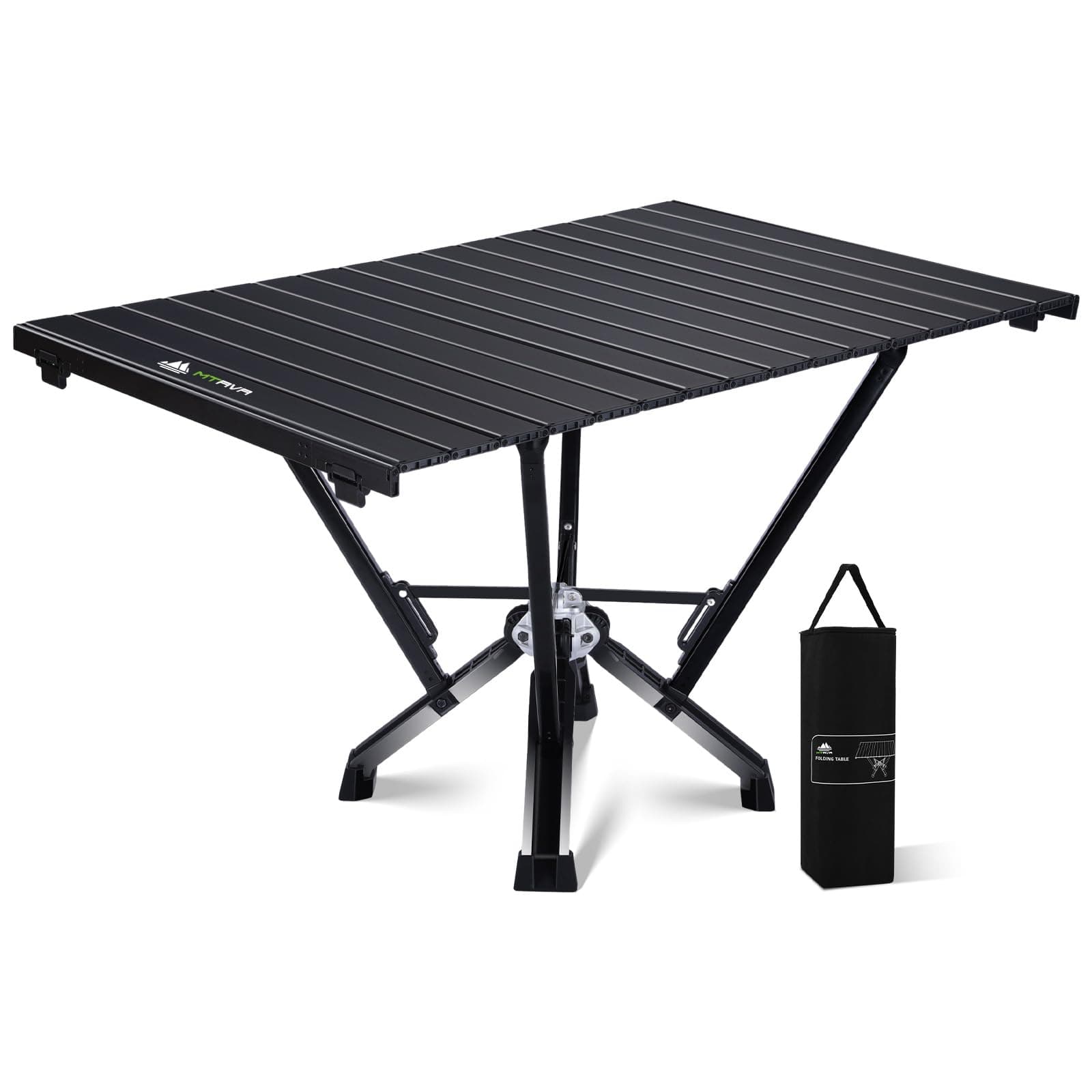 Folding Camping Table — Stable Roll-Up Aluminum Design, Solid Support Structure, Portable Outdoor Table for Camping, Cooking, RV & Travel
