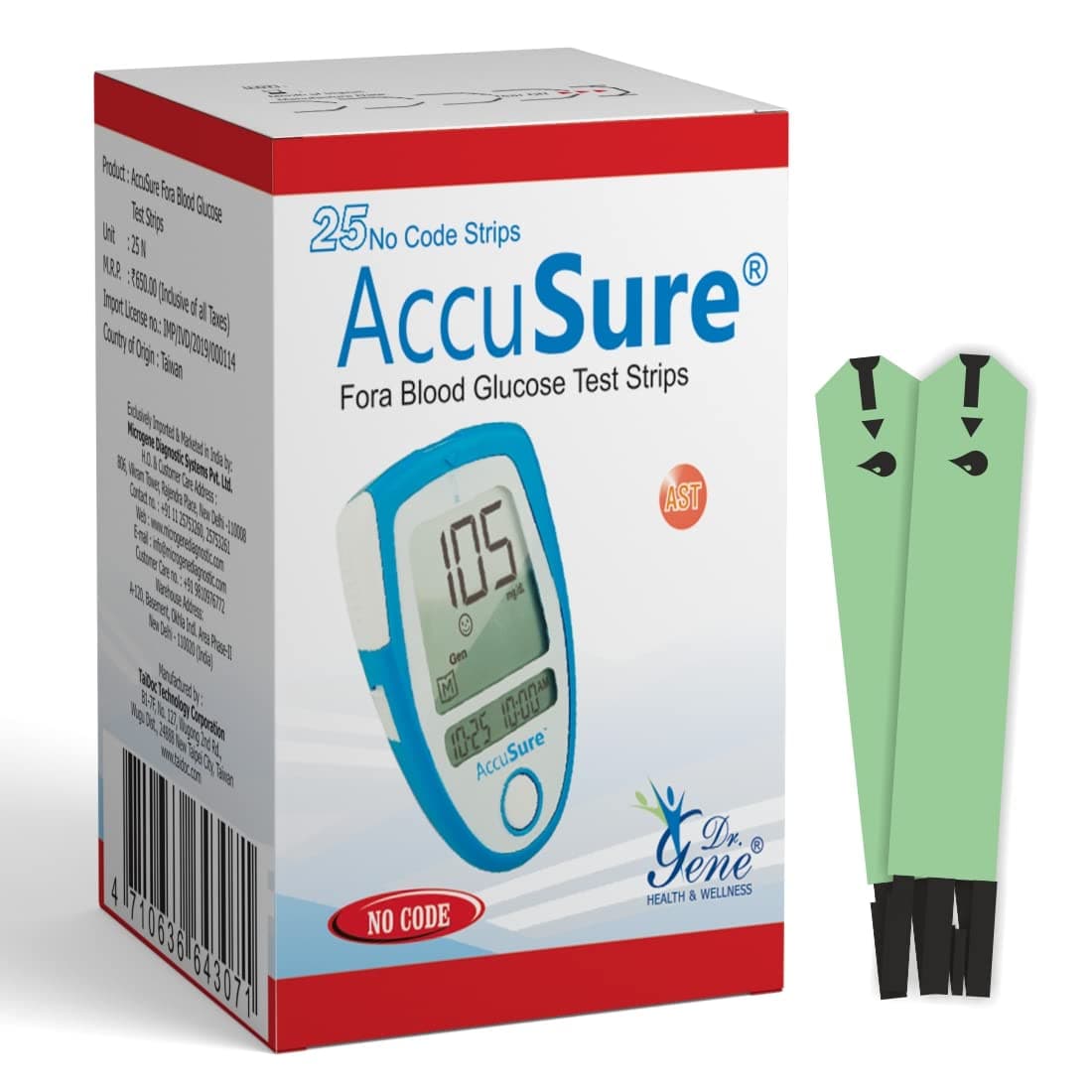Blood Glucose 25 Test Strips