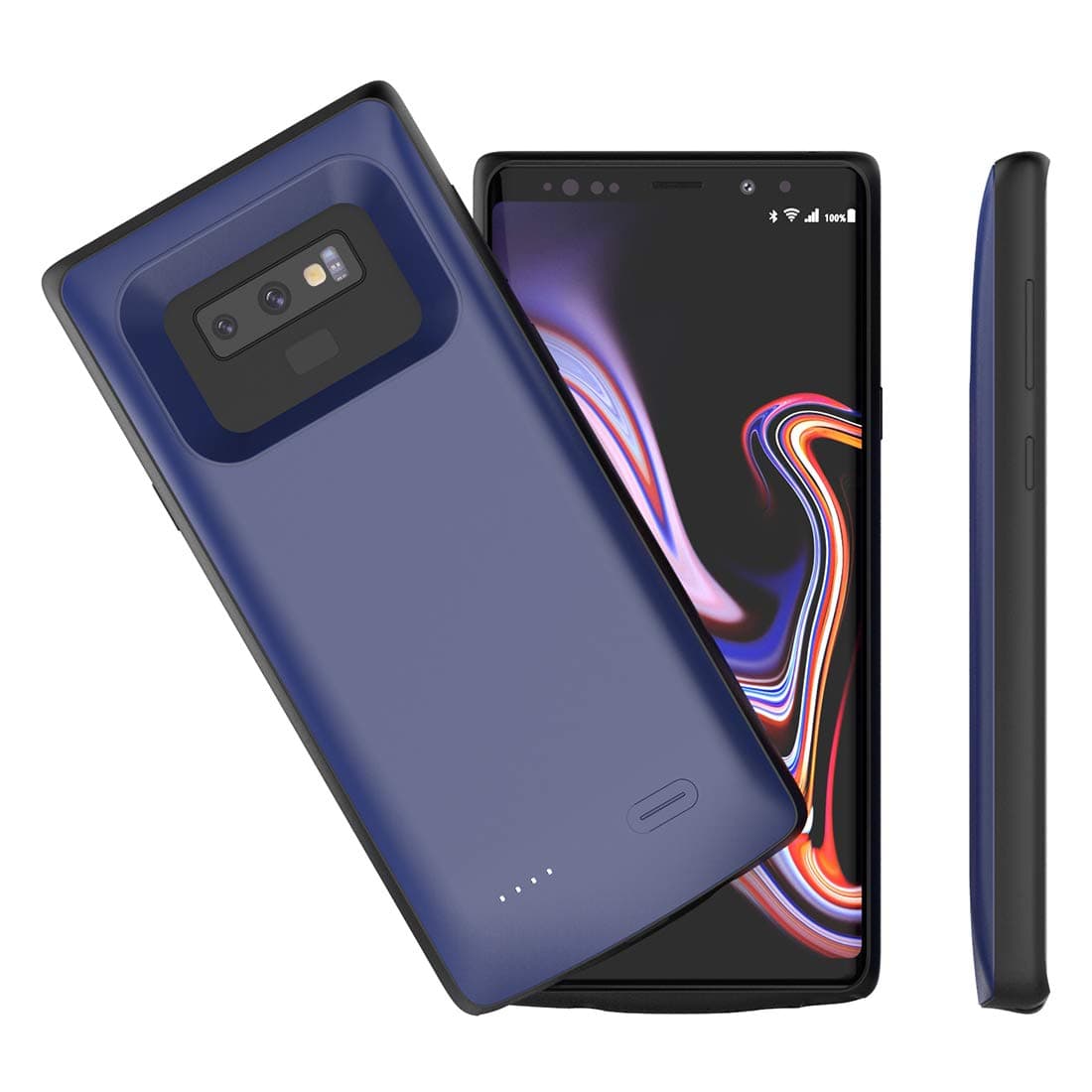 Accerzone Note 9 Battery Case, Galaxy Note 9 5000mAh External Backup Portable Charging Pack for Samsung Galaxy Note 9,Rechargeable Impact-Resistant Power Bank Case (Blue)