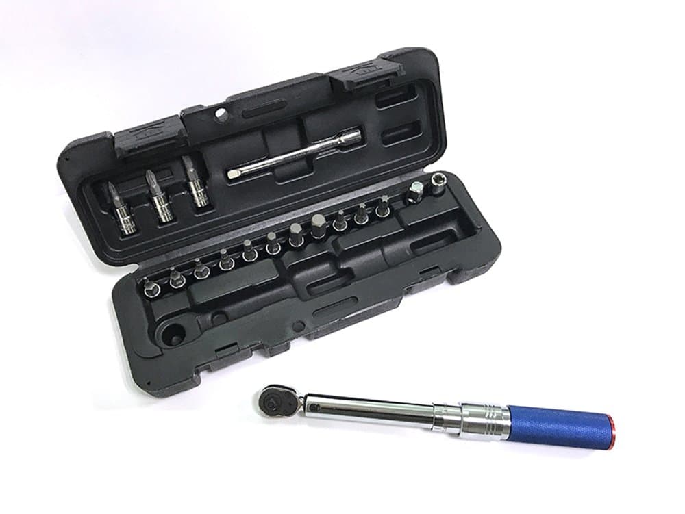 Ellientools 18PCS 1/4"Dr. Lock Click Type Torque Wrench