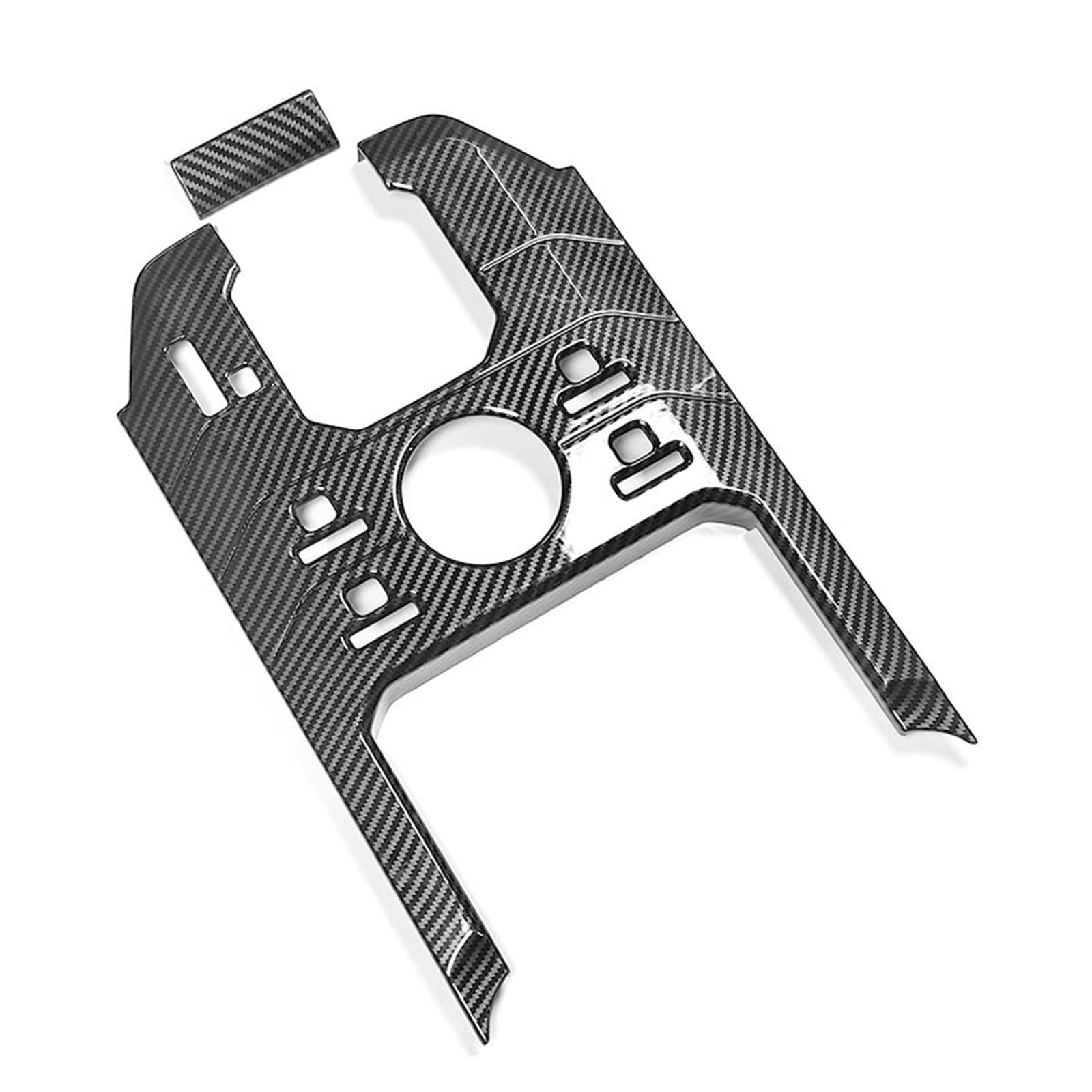 Automotive Interior Multimedia Panel Car Carbon fiber pattern pattern ABS Gear Panel Sequin Fit For Chery Jetour T2 2023-2025 Rear Outlet Vent Frame Gear Shift Head Steering Wheel Cover Fashionable An