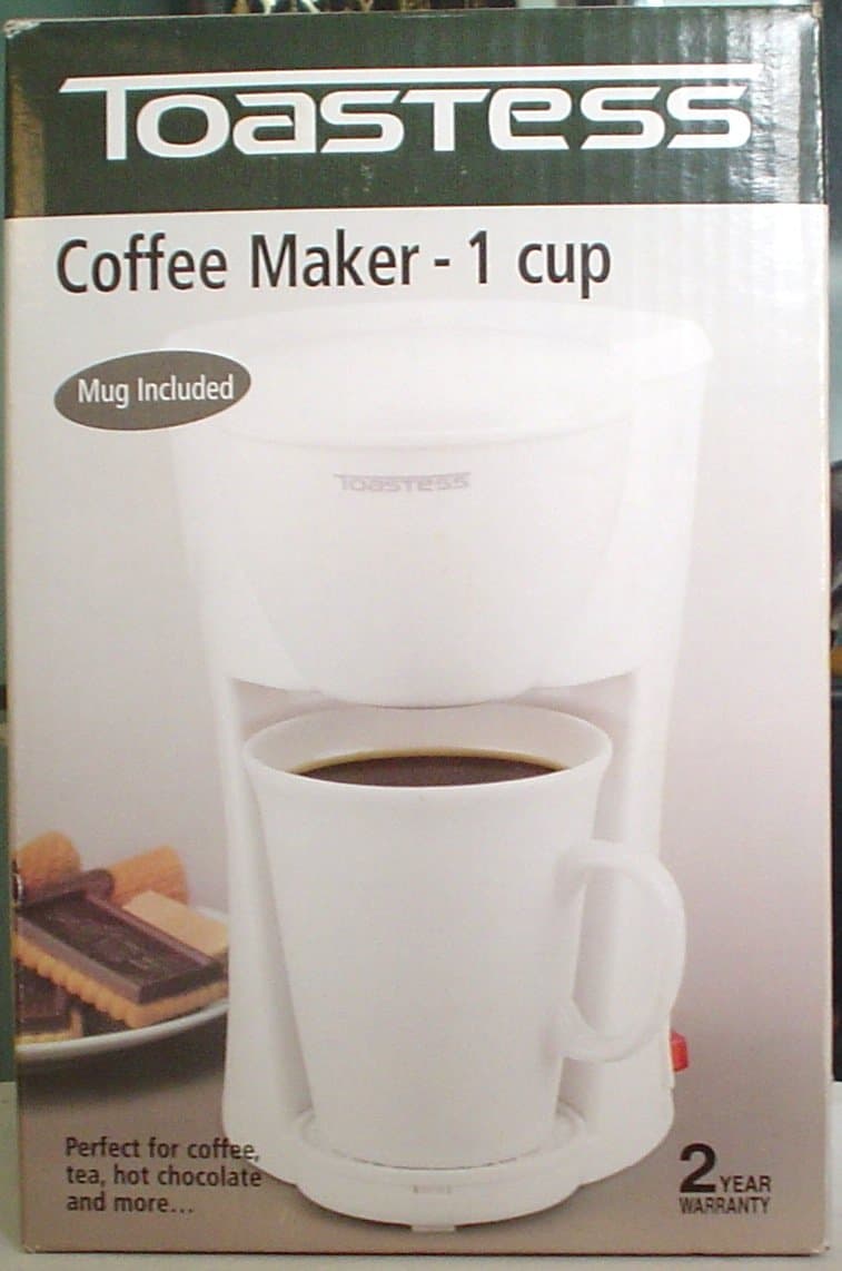TFC-1 Personal-Size 1-Cup Coffeemaker, White