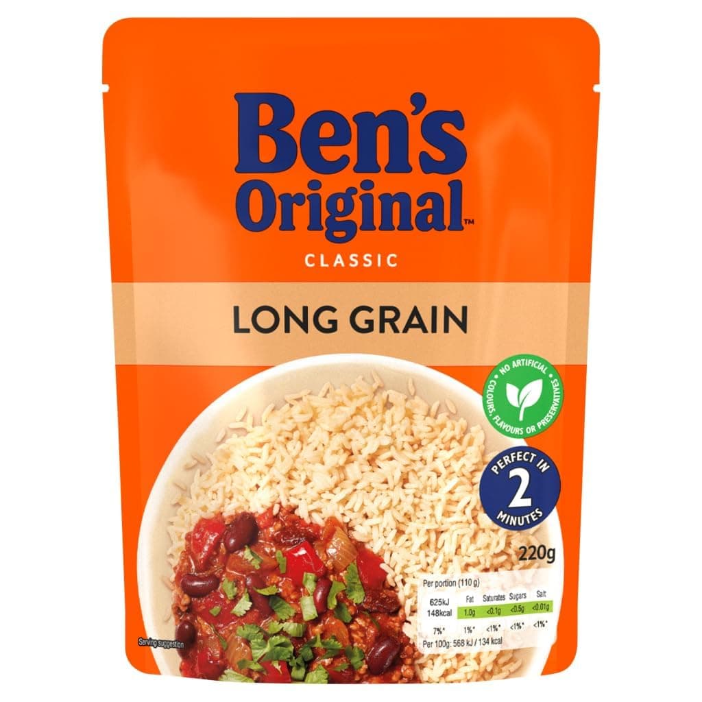 Long Grain Microwave Rice, 220g