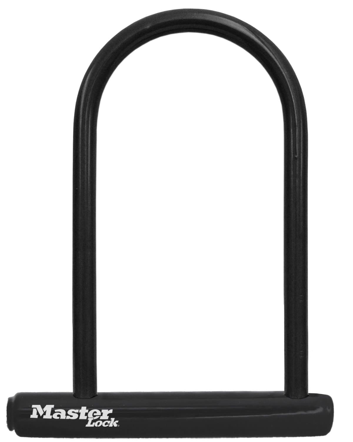 Master Lock Black Bike Lock with Key, Standard Size U-Lock for Bicycles and Other Outdoor Equipment, Anti-Theft Lock for Bikes, 8320D