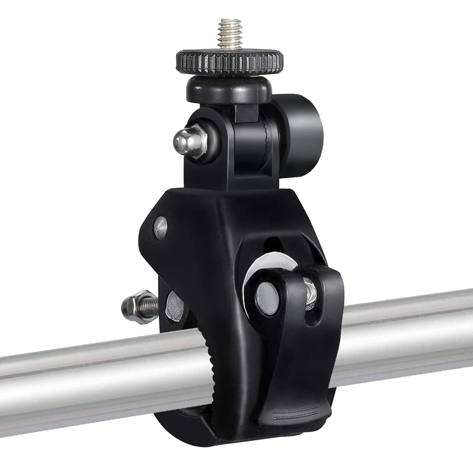 New Camera Super Clamp with 1/4"- 20 Threaded Head Compatible for LCD Monitor/DSLR Cameras/DV/Flash Light/Studio Backdrop/Bike/Microphone Stands/Ã‚ Music Stands/Tripod/Motorcycle/Rod Bar