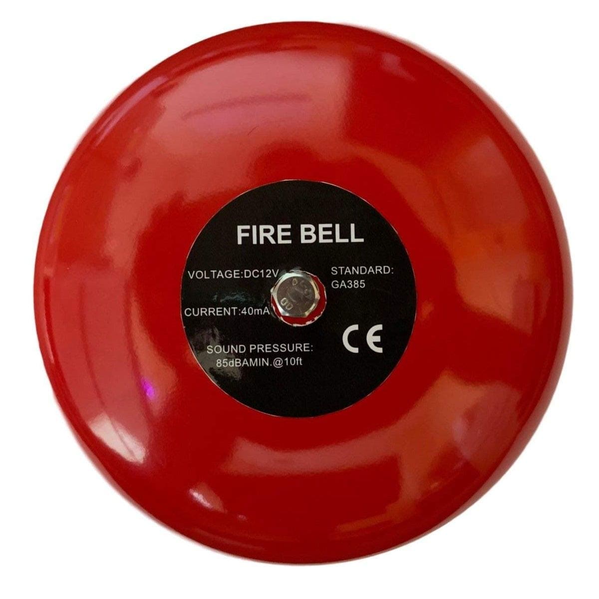 Fire Alarm Bell - 6" Ringing 12 Volt Dc Can Be Used As An Extra Loud Doorbell, Chime Or Multi Purpose Bell. Wired Into Any Device With 12Vdc Output