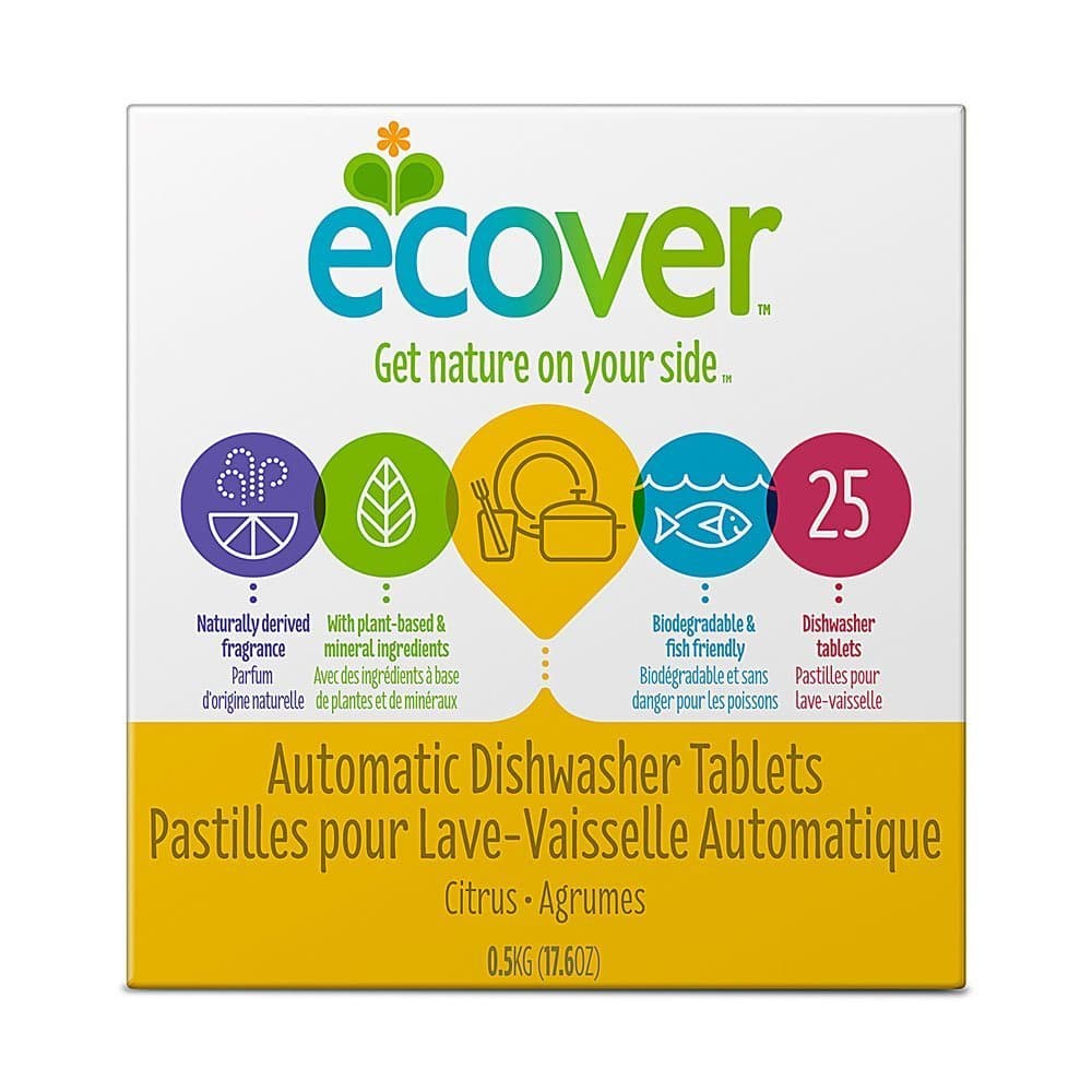Ecover Ecological Dishwasher Tablets 17.6 oz (25 tablets) Case of 12
