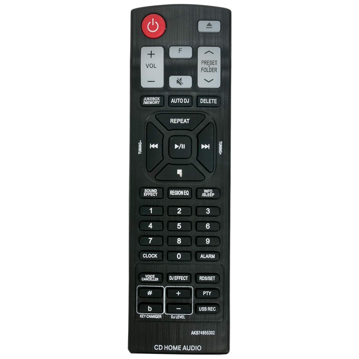 AKB74955302 Replacement Remote Control Applicable for LG Hi-Fi System CM9960 CM8460 CMS9960F CMS8460F CMS8460W