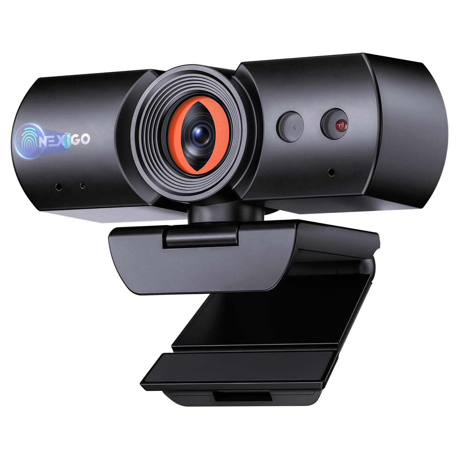 HelloCam Pro, Webcam with Windows Hello, 1080P 60FPS Autofocus, True Privacy, Automatic Electronic Shutter, Computer Camera, Microphone, Facial Enhancement, HD USB Web Cam
