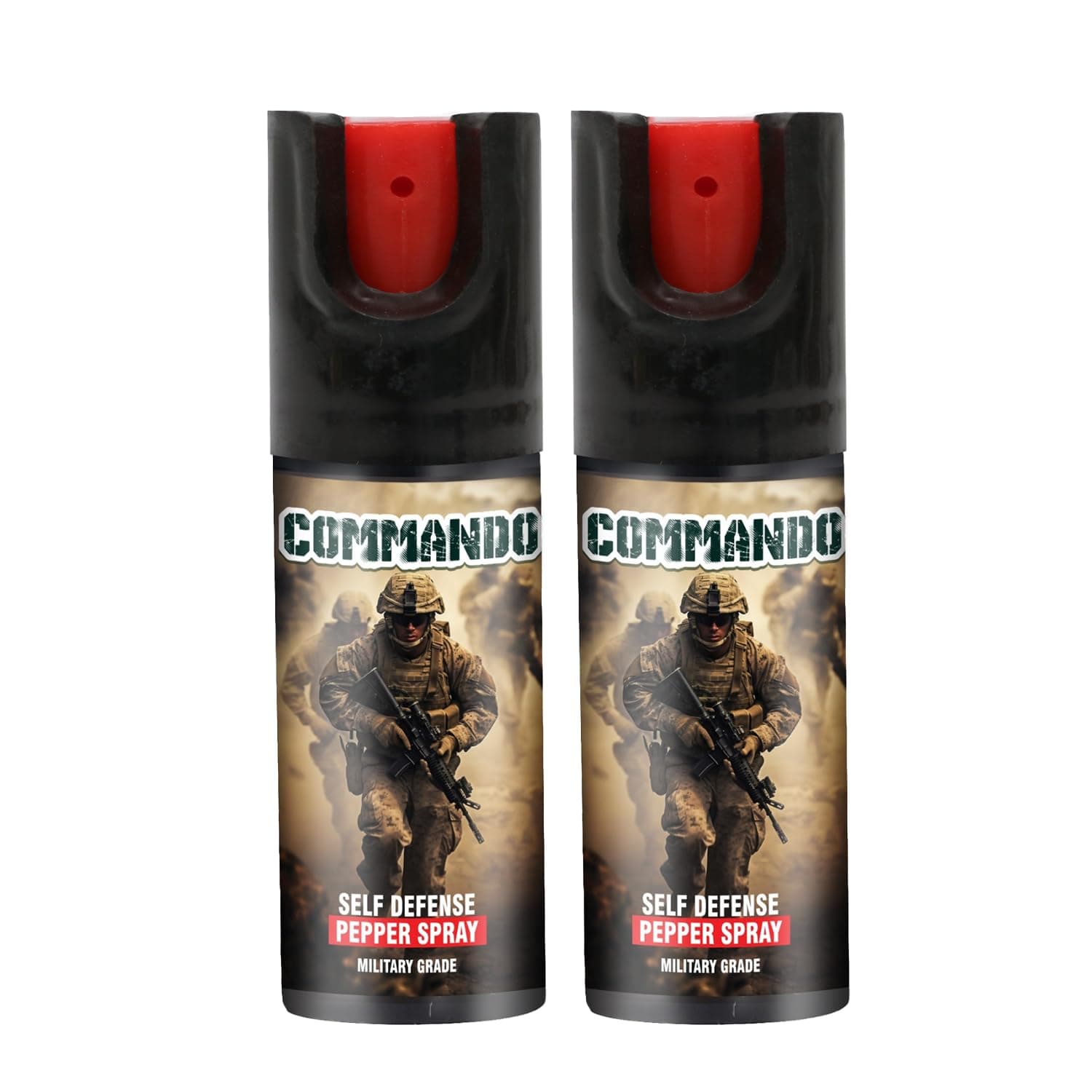 Shadow Securitronics Commando Super Strong Military Strength OC Pepper Spray with Safety Lock for Women – (Pack of 2)