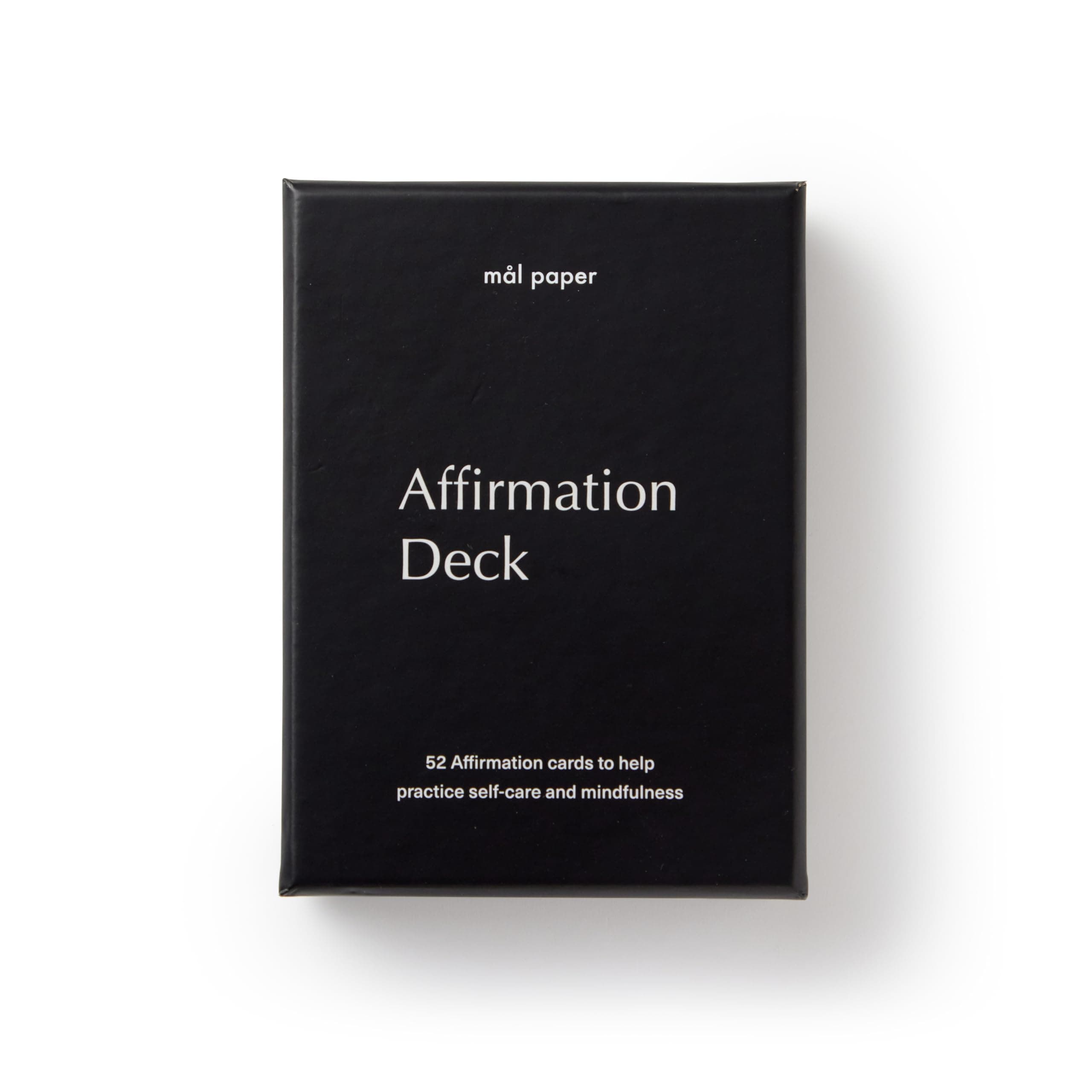 Mal Paper Affirmation Card Deck - 52 Pack | Great for Mindfulness Challenge, Mantras, Positive Meditation Tools, Inspirational Cards & as Positive Thinking Tool | Gratitude Card Gifts for Men & Women
