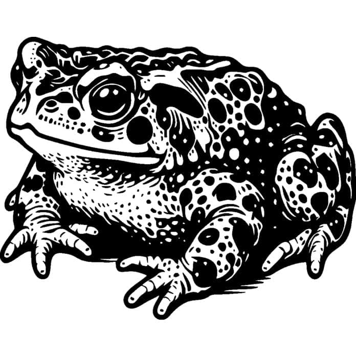 Natterjack Toad' Unmounted Rubber Stamp - for Crafting, Scrapbooking and Card Making - Size A8 (RS00055840)