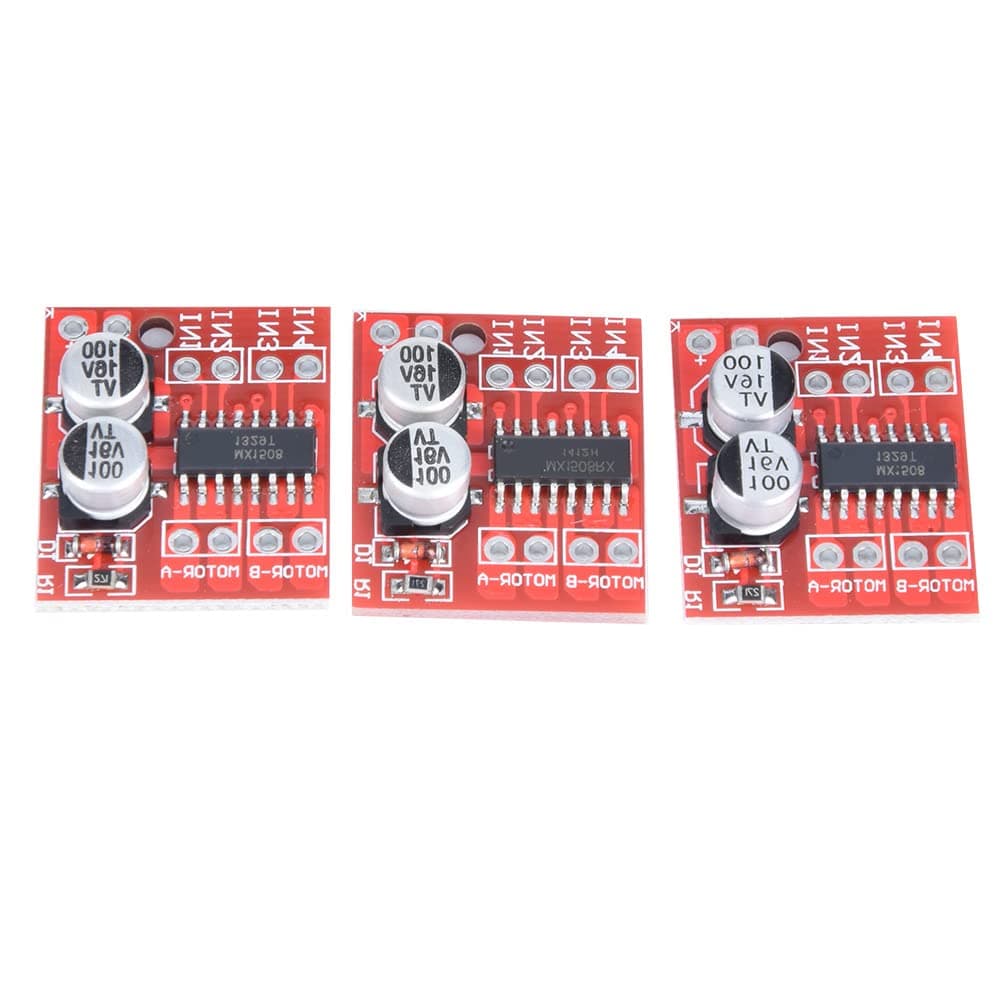 2-Way Motor Driver, Dual H-bridge Forward/reverse Rotation 1.5A DC Motor Drive Module Low Standby Current for Robots for Smart Cars for Toy Cars