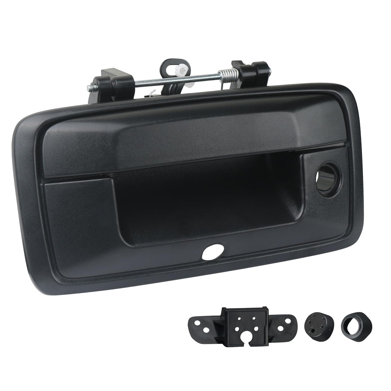 Tailgate Handle with Camera Hole Liftgate Latch Handle with Keyhole Fit for 2014-2015 Chevrolet Chevy Silverado Sierra 1500 Replaces 23448681