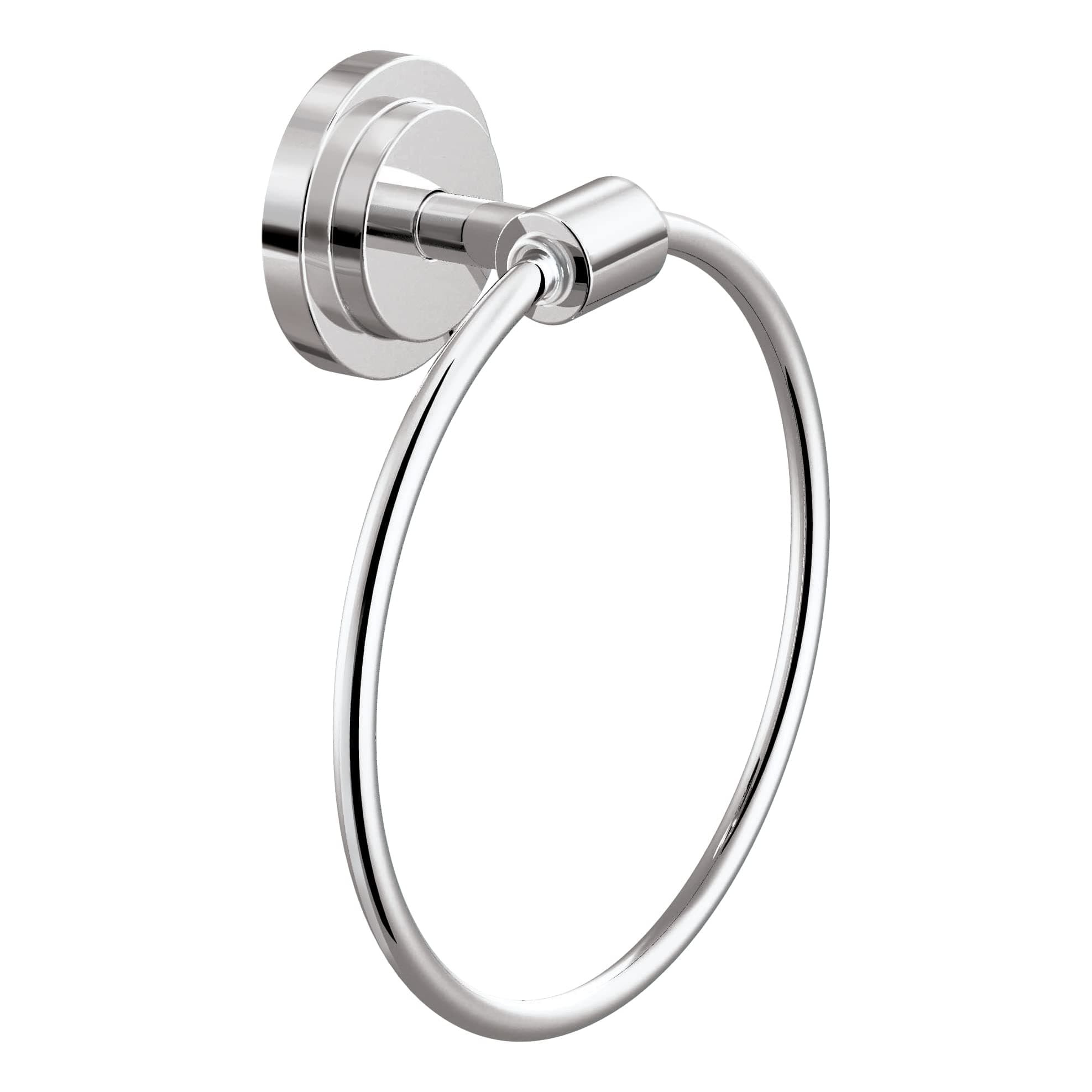 DN0786CH Iso Bathroom Towel Ring, Chrome