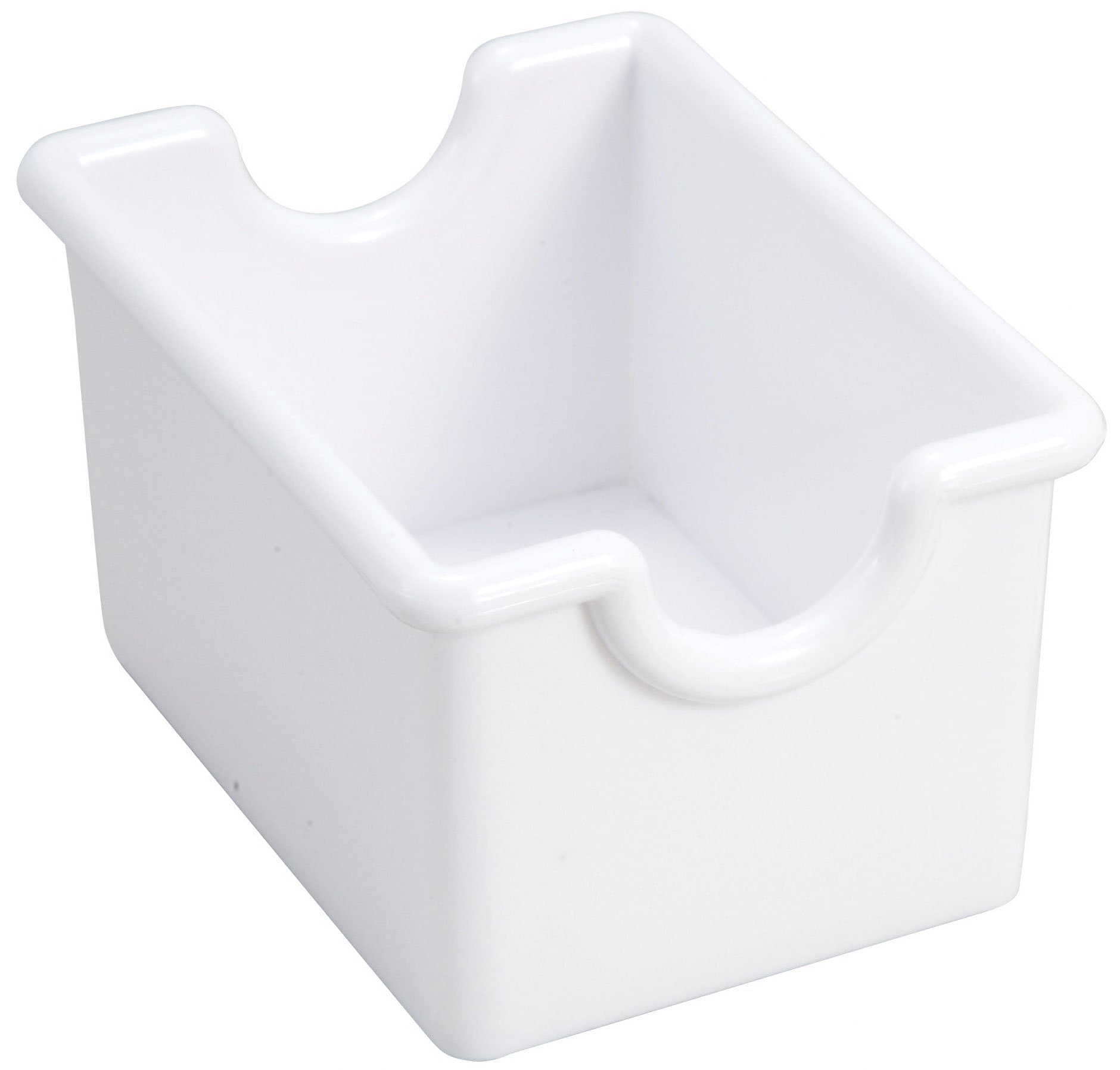 Winco Sugar Packet Holder, Plastic, White