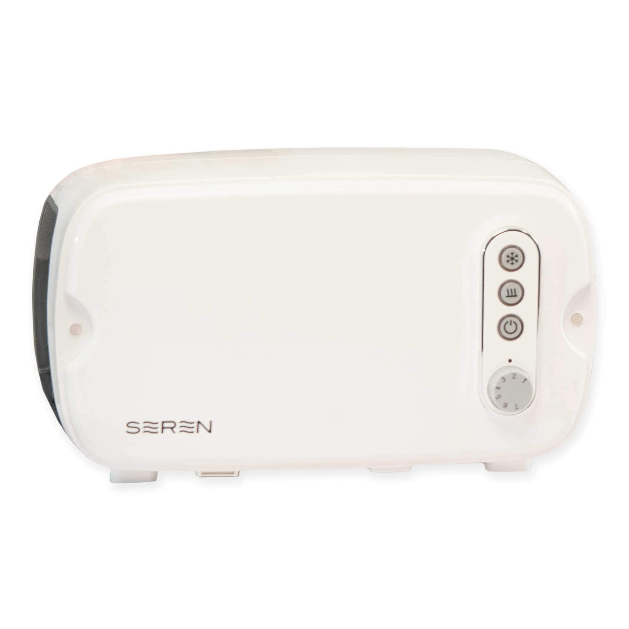 Seren Side Loading Toaster with Cool Touch Exterior and Removable Crumb Tray, White, Without Serving Tray