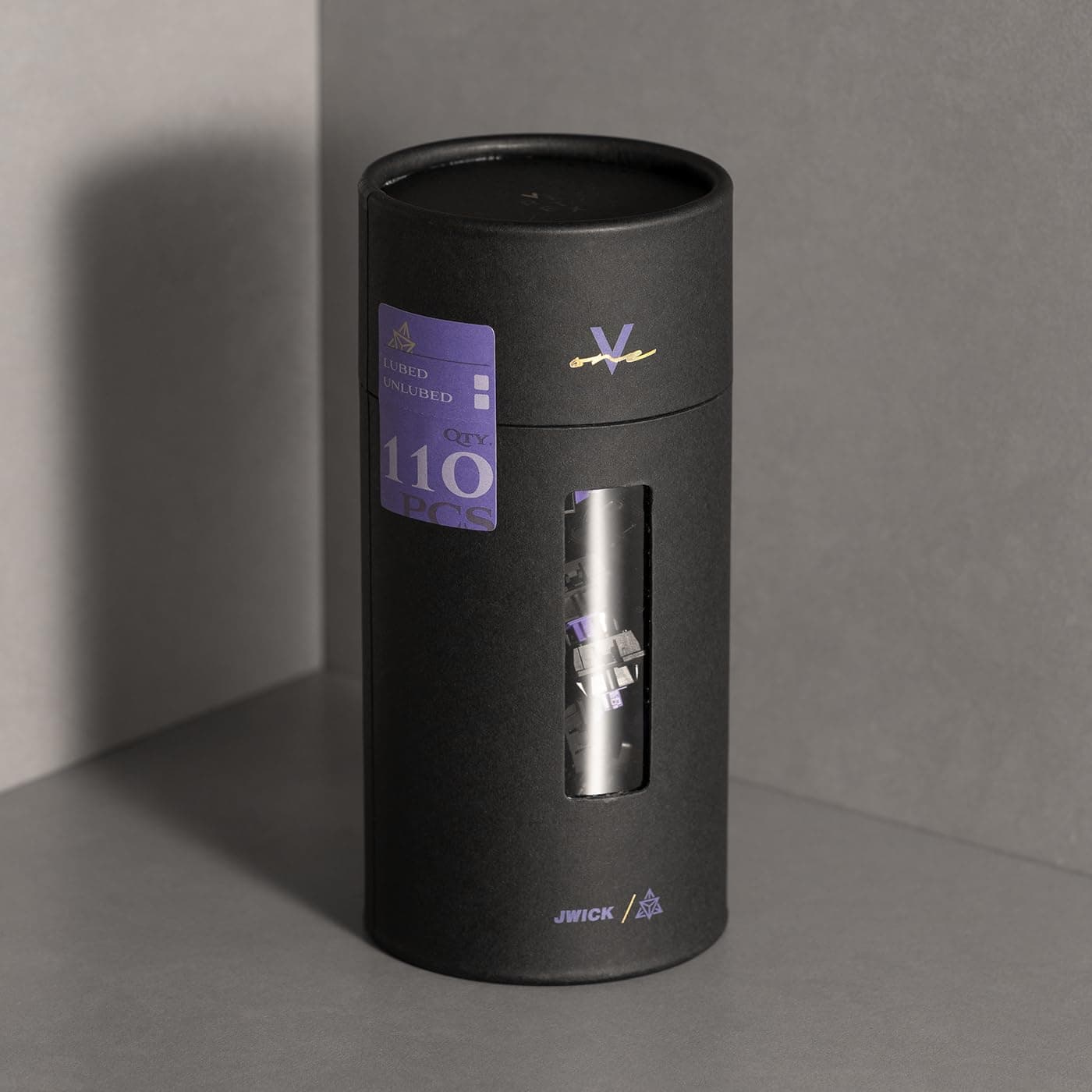 JWICK Vertex V1 Switch, 5Pin 62g Linear Smooth Switch for Custom Gaming Mechanical Keyboard (Color : Factory-Lubed, Size : 110pcs)