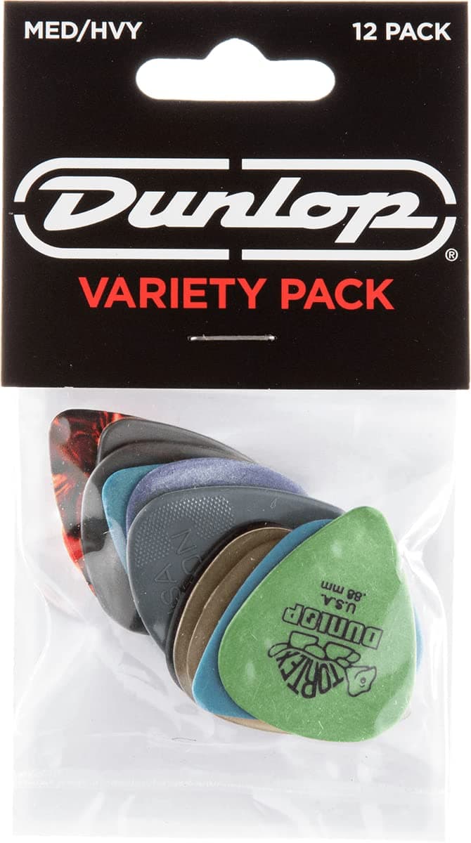 Jim Dunlop Guitar Pick MD/HV Variety Pack - 12 Pack
