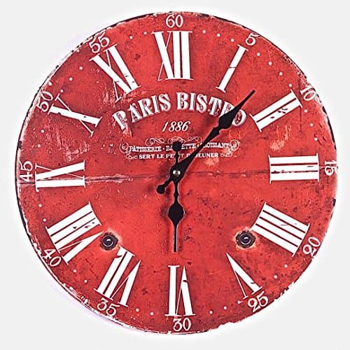 Wall Clock Paris BistroTea Time
