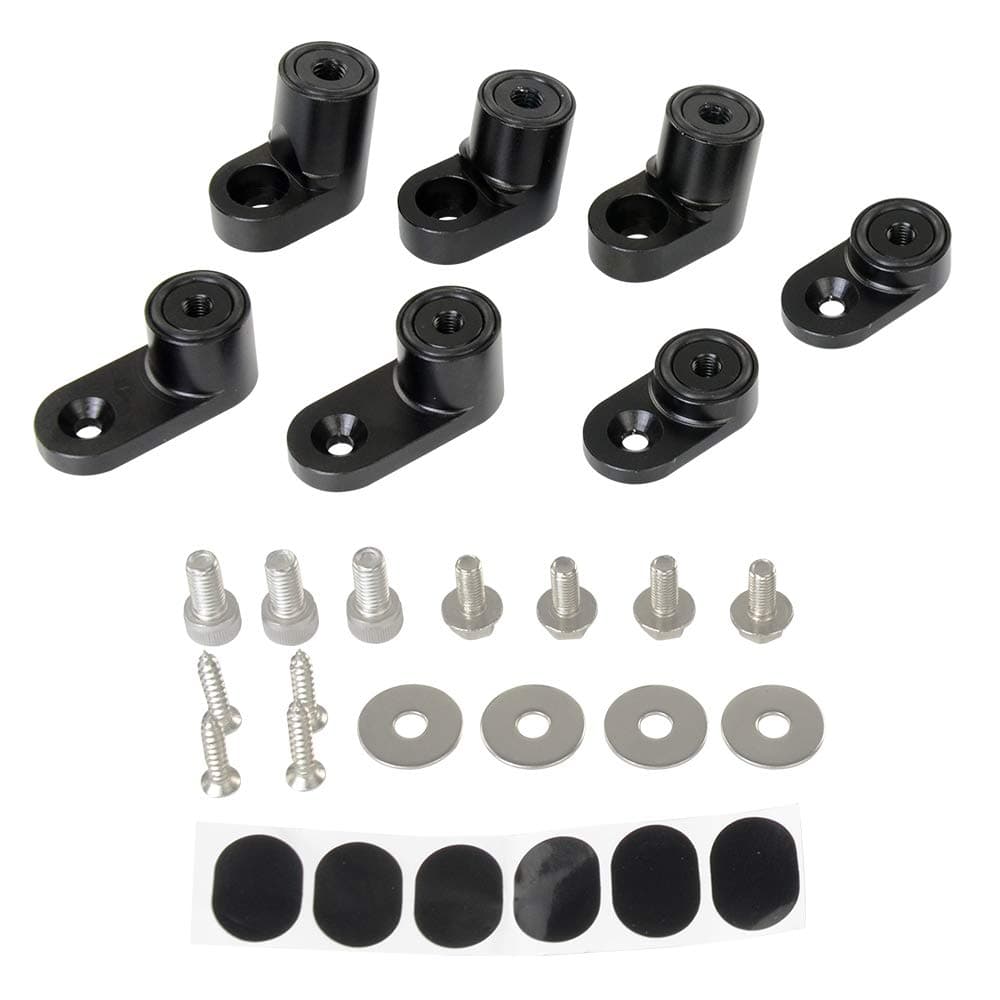 Rear Wing Spoiler Riser Extender Kit Bolt-on Type Compatible for 2013+ Ford Focus ST 4Dr Hatchback 2014 2015 2016 2017 2018 Black