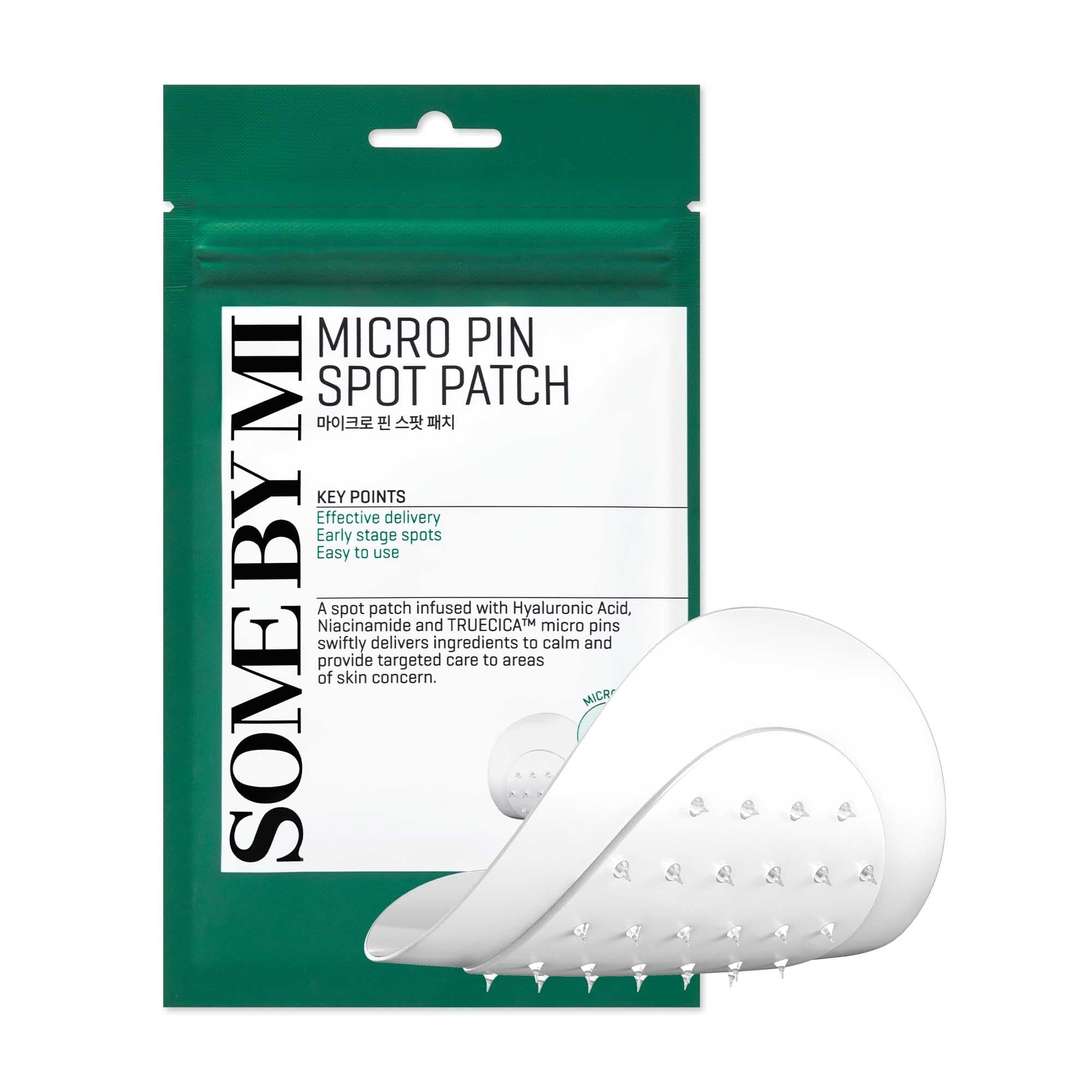 SOME BY MI Micro Pin Spot Patch - Pack of 1, 14mm 9 Counts - Microneedle Hydrocolloid Pimple Patch with Salicylic and Hyaluronic Acid - Skin Troubles Care Focused Spot Cover - Korean Skin Care