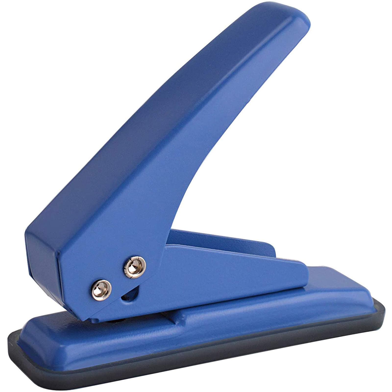 MROCO Single Hole Punch, 1/4" Hole Puncher, 20 Sheet Punch Capacity, Handheld with Non-Skid Base for Paper Chipboard Craft Paper and Art Project, Blue