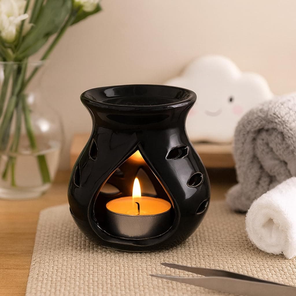 Pure Source India Aroma Burner 1 Black
